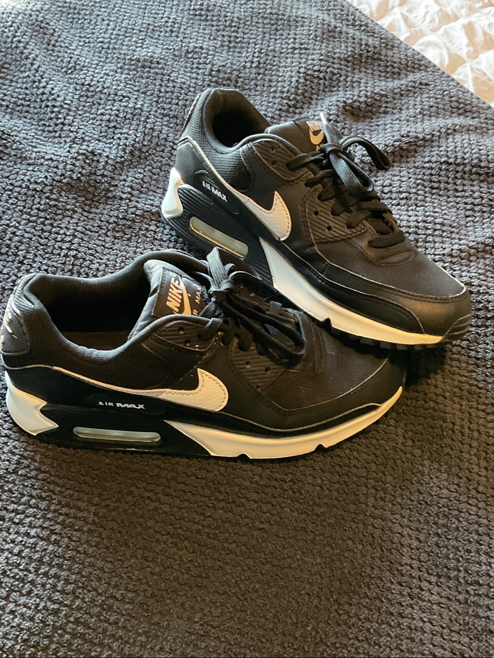 Nike Black and White Air Max Women's Athletic Shoes